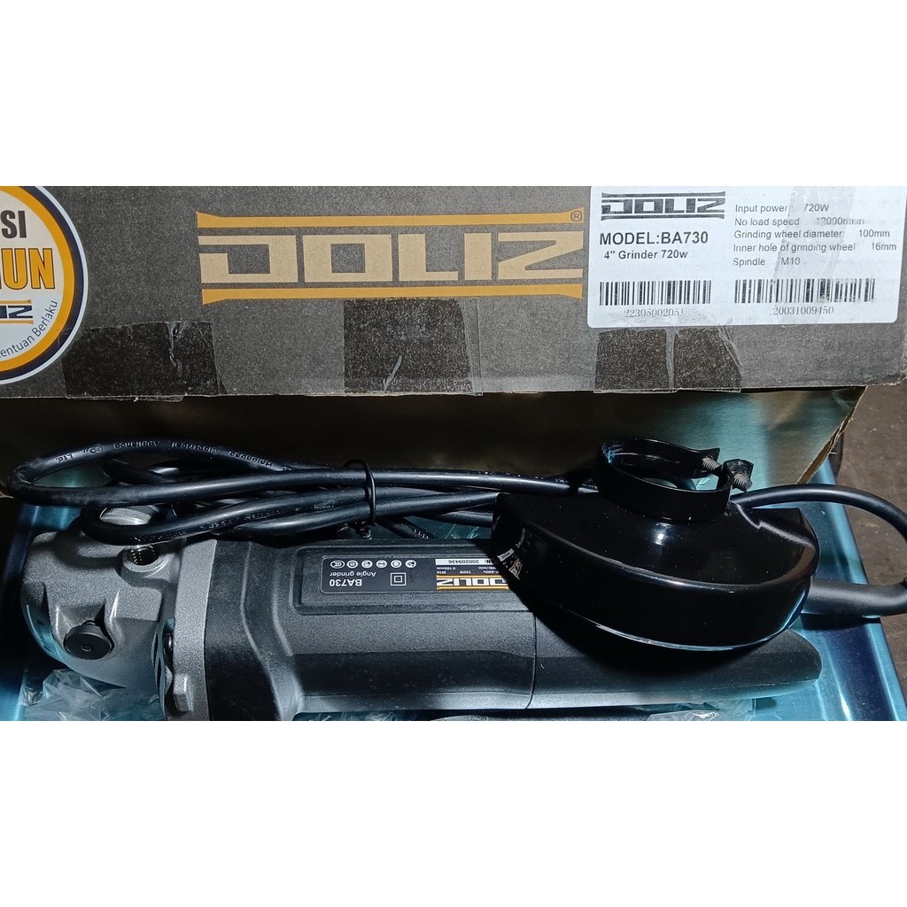 (22) Mesin gerinda 4 inch Doliz BA730 - bekas mulus
