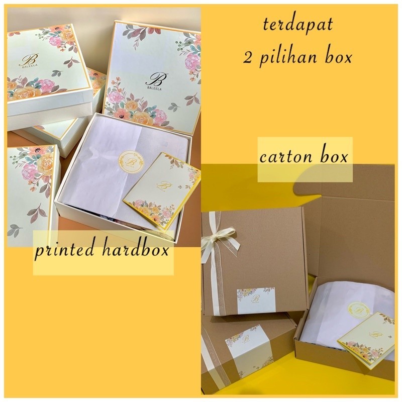 [SYAR'I MINERV] Hampers Mukena Set/Hampers Sarung Mukena Couple/Printed Hardbox/Hampers Hardbox