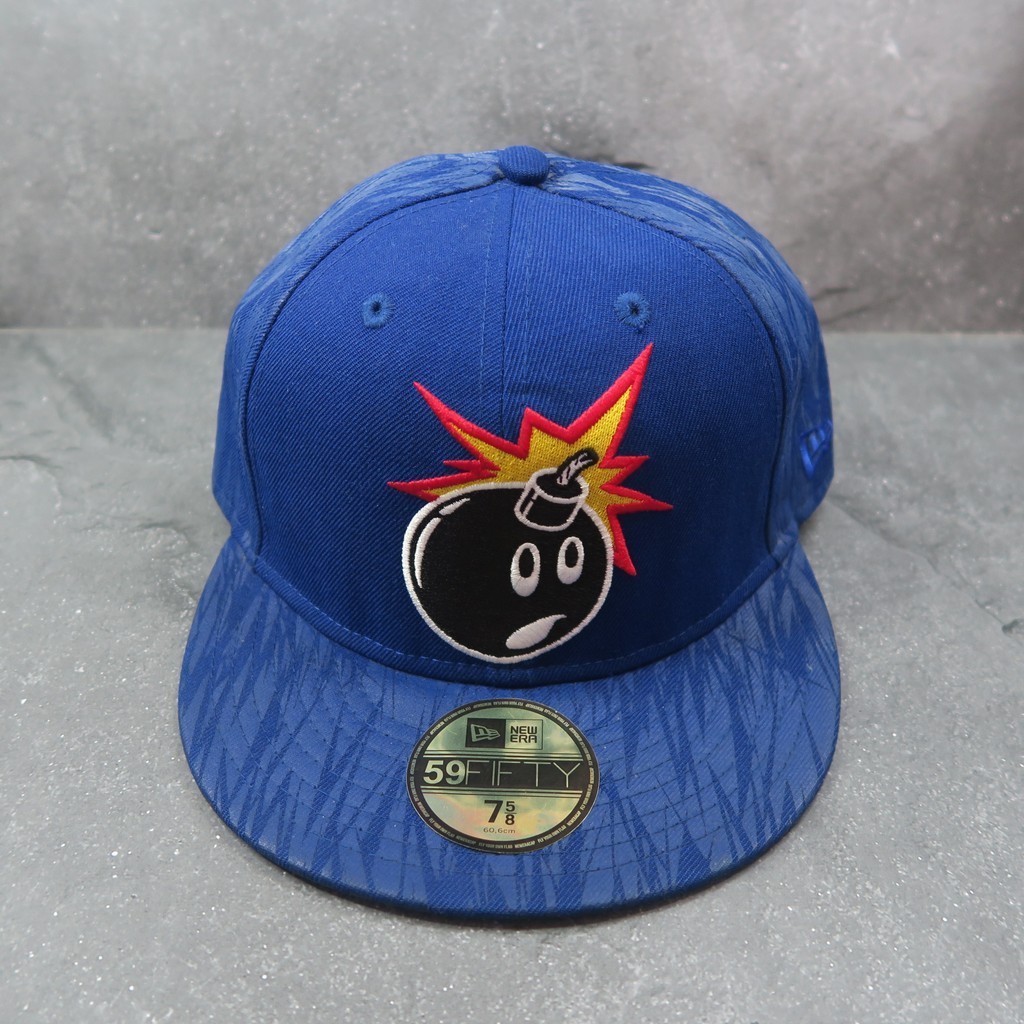 Topi New Era - Fitted Cap - 59Fifty - The Hundreds Blue - Front Logo