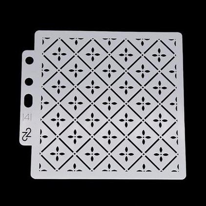 

TOP PRODUK Plastic Stencil - Stensil Dekorasi Motif_GRS21 (14x13cm)