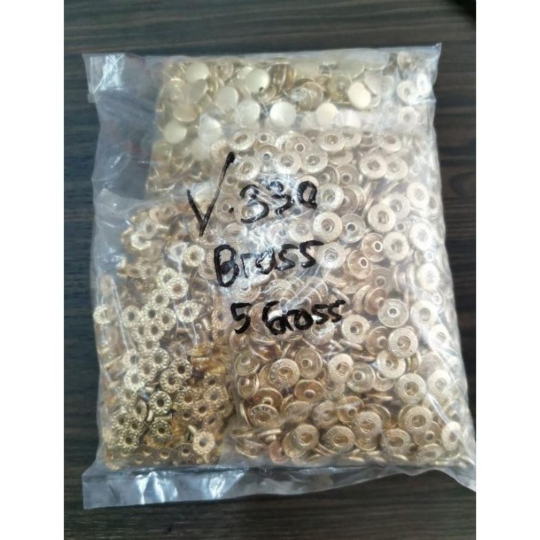 

PESTA DISKON kancing cetet besi 12mm / kancing snap besi 330 gold 5gross