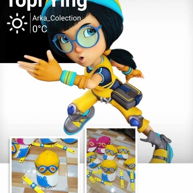Topi Boboiboy YING + Gelang