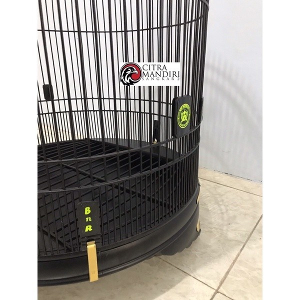 PROMO KANDANG Sangkar Kandang Burung Murai No 2 BNR Black Doff PVC Original Asli