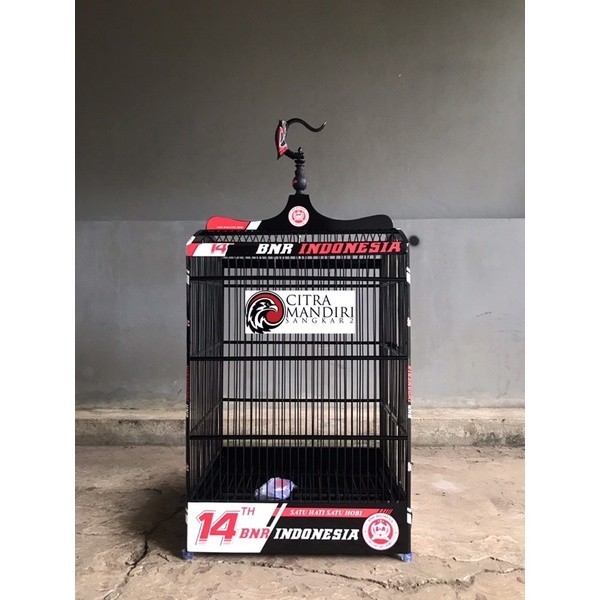 PROMO KANDANG Sangkar Kandang Burung Kotak No 2 BNR Decal 14 th Logo Timbul Original Asli