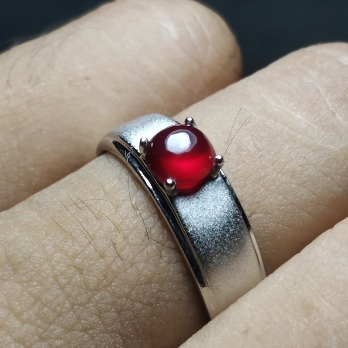 Cincin - Cincin Pria Wanita Couple Batu Asli Red Baron