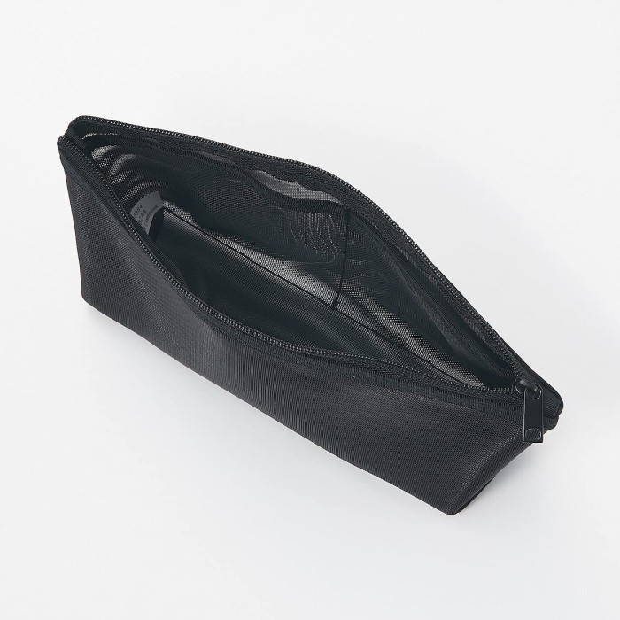 

Muji Nylon Mesh Pen Case With Gusset - Tempat Pensil