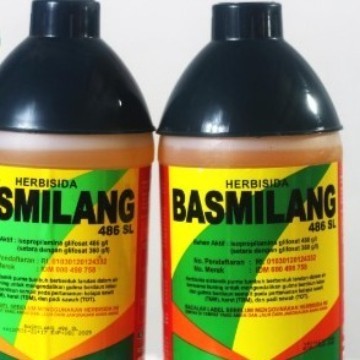 Basmilang 486SL glifosat 240ml Herbisida sistemik racun rumput gulma
