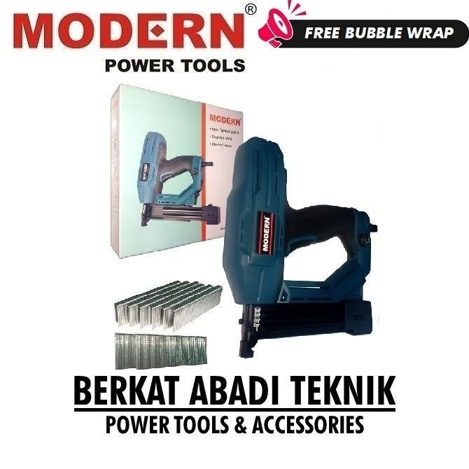 MODERN M30FU Staples Paku Tembak Electric Tacker Gun Nailer Nail Mesin