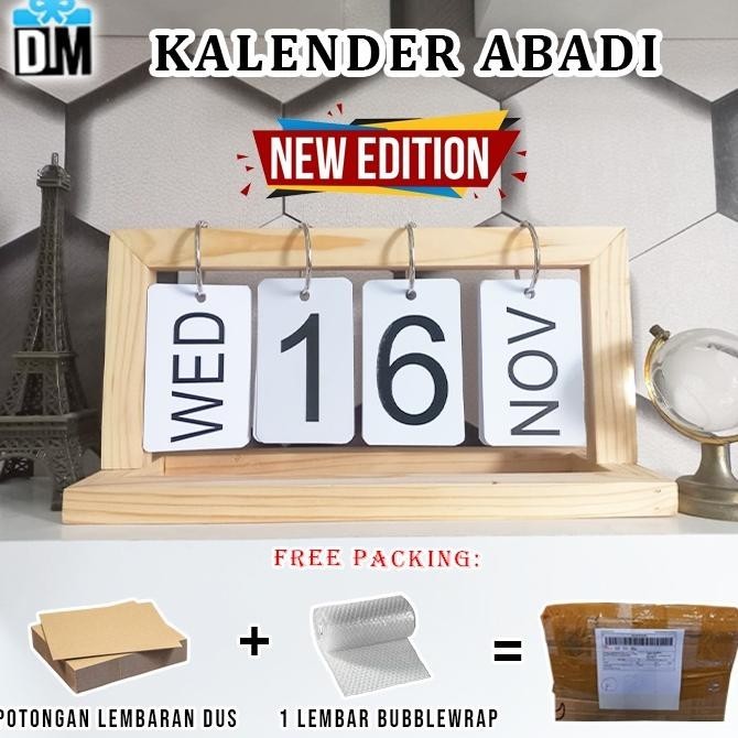 

Limited Time" Kalender Abadi New Edition Everlasting Calendar Kalender Kayu meja Unik Kalender 2023 2024 2025 Dekorasi Rumah Hampers Natal Tahun Baru Imlek Lebaran Souvenir Nikah#M ||