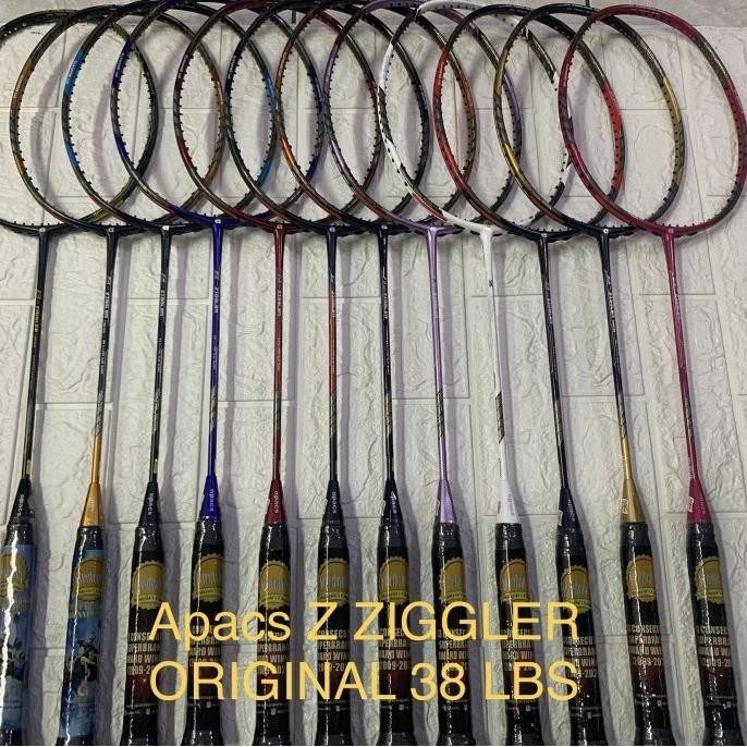 Raket Badminton apacs Z-ZIGGLER Z ZIGGLER UK ORIGINAL KUAT 38LBS