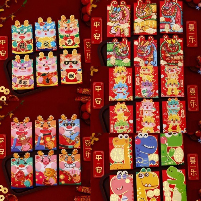 

[BS 1005] Kertas Angpao Pendek Premium Shio Naga Imlek 2024