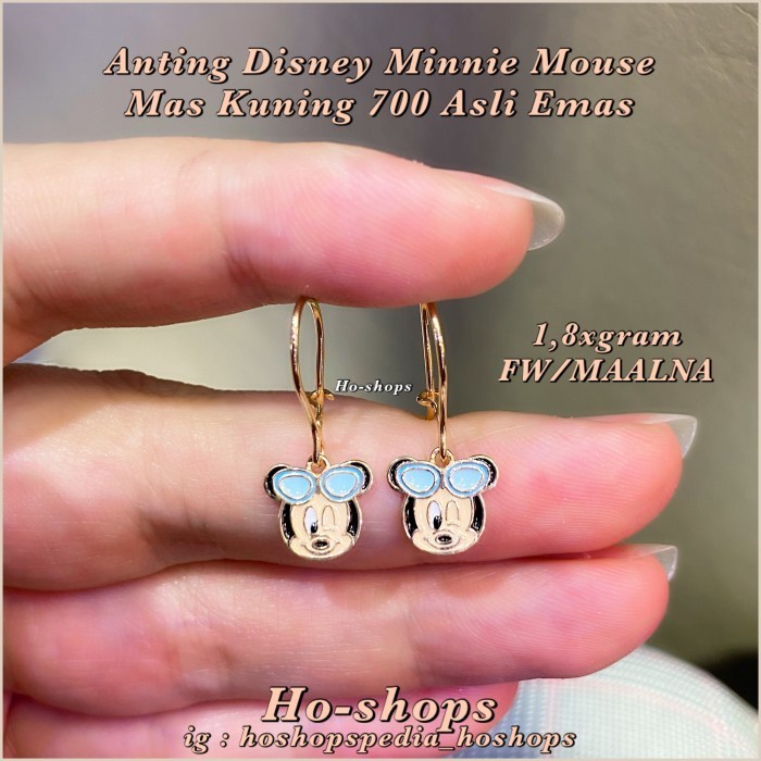 ANTING MINNIE MOUSE ANTING ANAK DISNEY MAS KUNING 700 ASLI EMAS