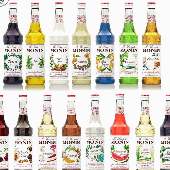 

Syrup Monin All Varian | Agave | Amara | Almond | Asian Lemongras | Blacurant | Blue Lagoon | Blueberry | Bubble Gum | Butterfly | Butter Scoth | Caramel | Cheese Cake | Cherry | Chocolate Cokies