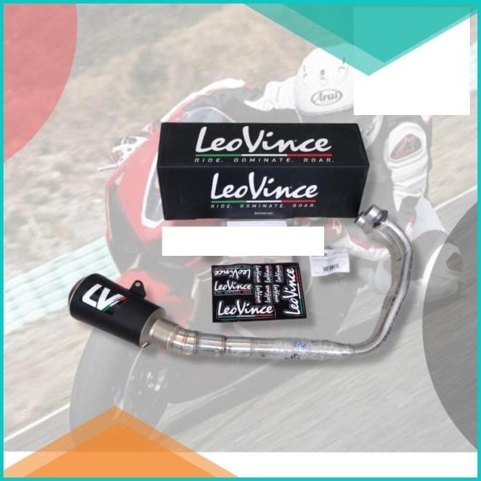 Knalpot R25 Leovince FullSystem LV 10 Black Original Italy Underbelly