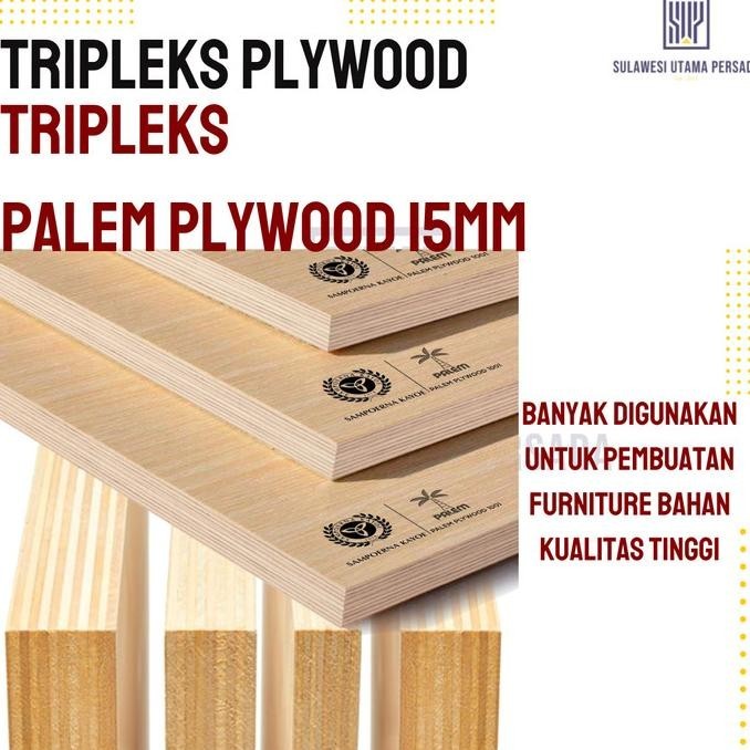 {{{{}}] triplek 15mm 122x244 Palem Plywood Bahan Kayu Kualitas Tinggi