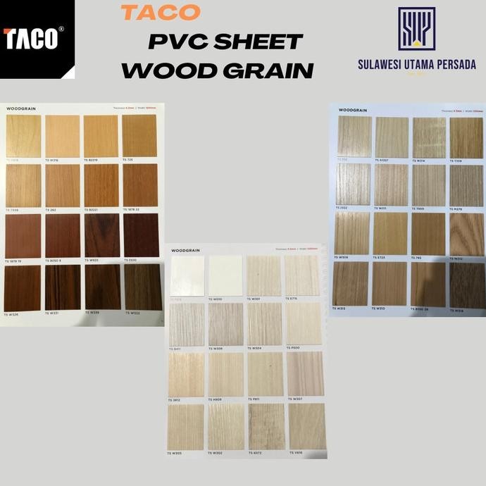 ((((()paling dicari] Pvc Sheet Taco / Taco Pvc Sheet Wood Grain 0.3MM