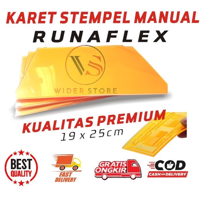 

SALE karet stempel runaflek