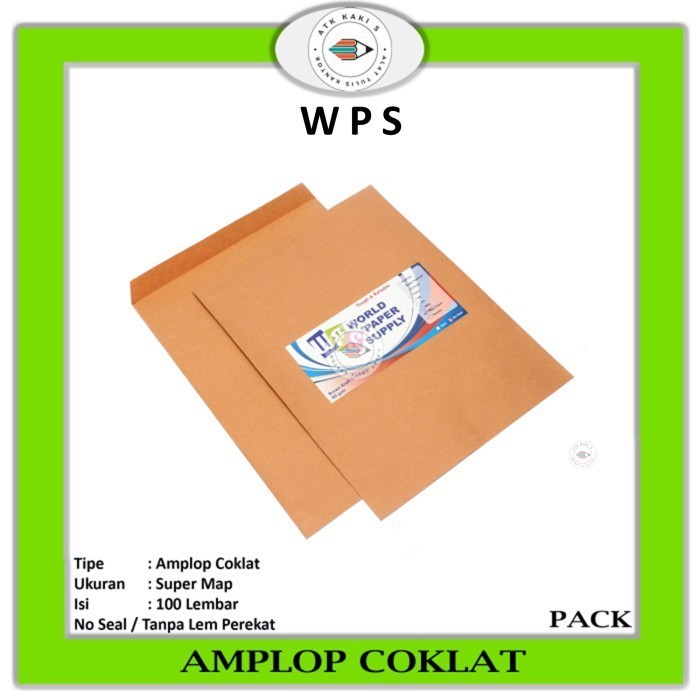 

JUAL KHUSUS GOSEND!!! Amplop Coklat Ukuran Super Map WPS ( 29 x 39,5 cm )