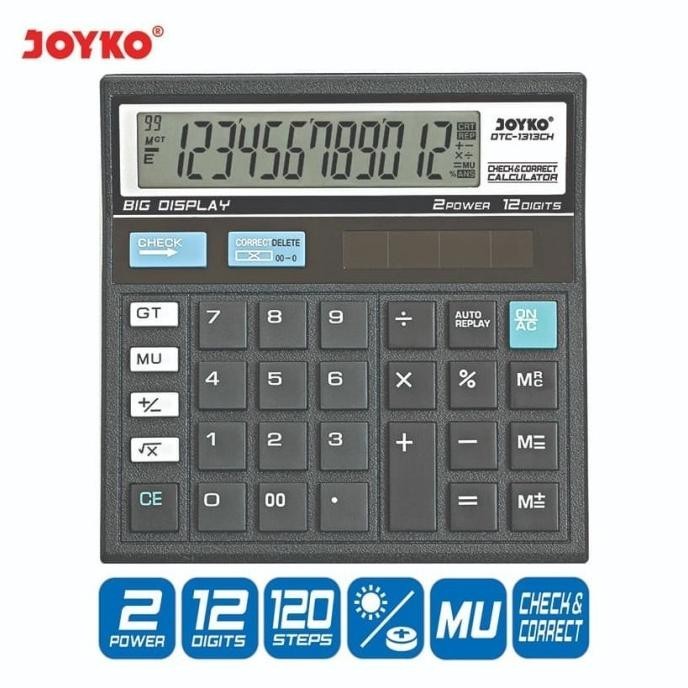 

New Calculator / Kalkulator Joyko DTC-1313CH / 12 Digits (Check Correct) ,,
