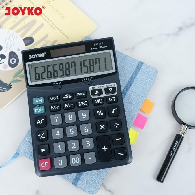 

Miliki Calculator / Kalkulator Joyko CC-27 / 12 Digits / Check Correct