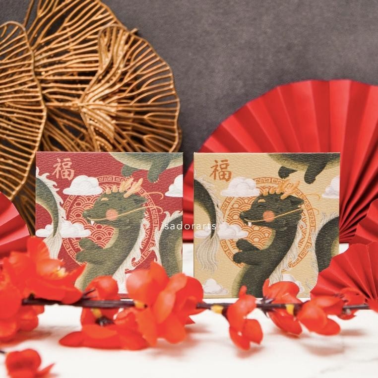 

Flash Sale 10Pcs Angpao Imlek 2024 Naga Dragon / Hong Bao / Angpau / Amplop Uang - Mini Sale