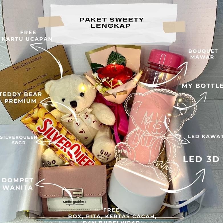 

Diskon Besar Aralia-Kado Aniversary Kado Valentine Hampers Cewek Kado Ulang Tahun Cewek Hadiah Valentine Hampers Cewek Kado Boneka Cewe Kado Led 3D Gift Box Wanita Kado Cewek Diskom