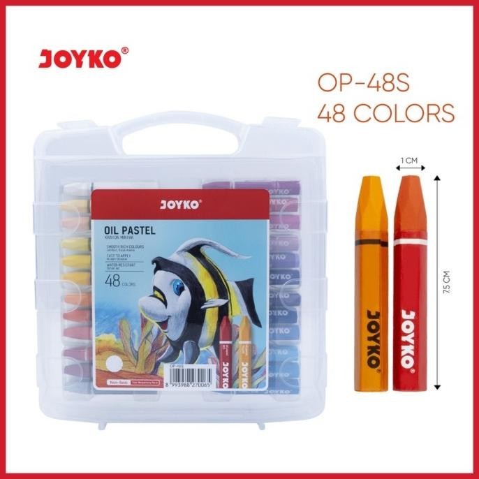 

Krayon Crayon Oil Pastel Joyko 48 Warna