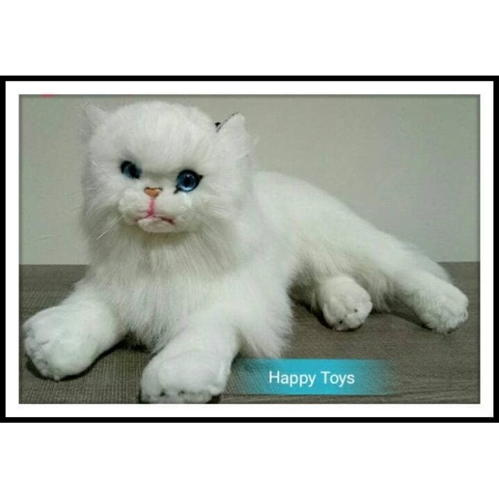 BONEKA KUCING ANGGORA MATA BIRU