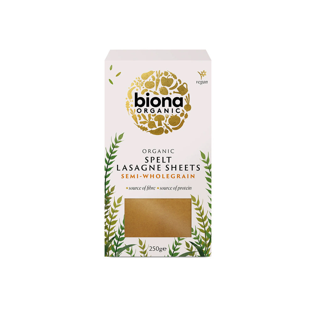 

Biona Organic Spelt Lasagne Semi-Wholegain Sheets 250 g