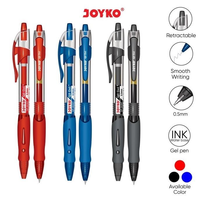 

Gel Pen Pulpen Pena Joyko Gp-265Nt Q3 Gel 0.5 Mm