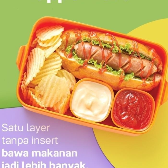 TUPPERWARE RANTANG SET WADAH PIKNIK UNTUK NASI LAUK ROTI SAYUR BUAH