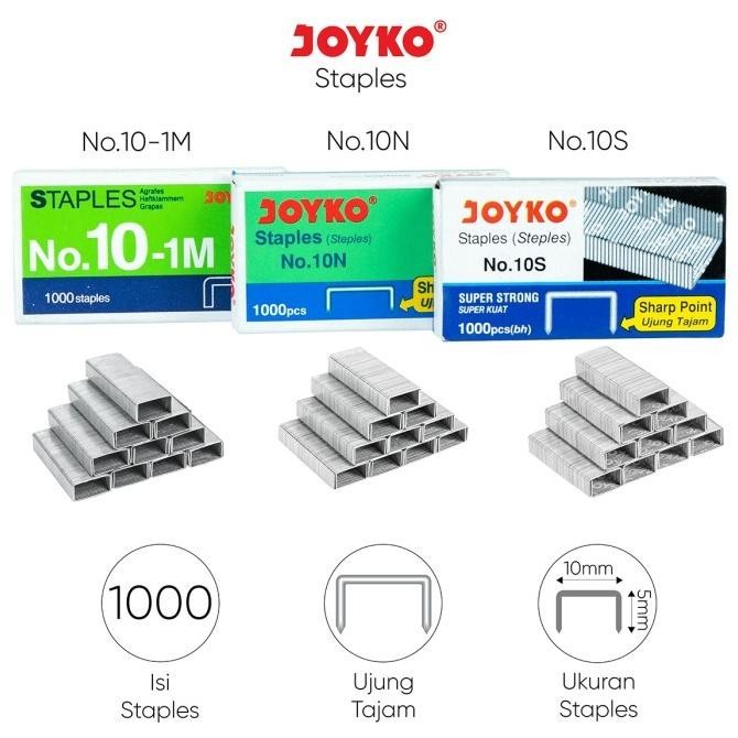 

Staples Isi Stapler Refill Stapler Joyko No. 10 1 Box 1000 Pcs