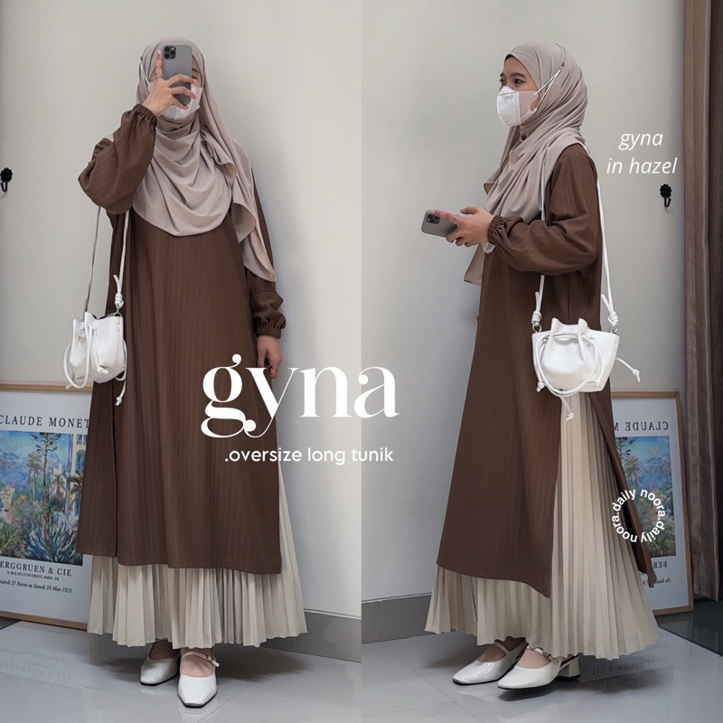 Gyna Oversize Long Tunik - Noora.Daily