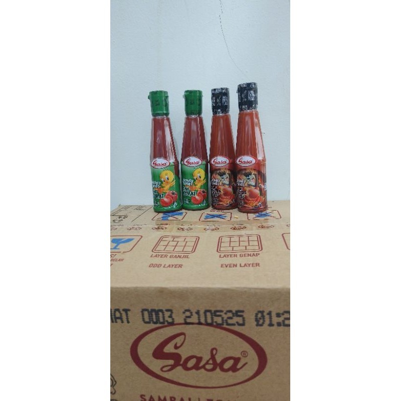 

SASA Saus Sambal Ekstra Pedas dan SASA Saus Tomat Botol 135ml Saos Termurah