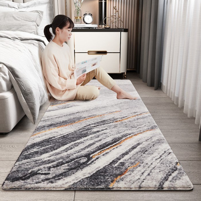 HOT PROMO Karpet Lantai Kamar Tidur Tebal Premium Modern Motif Granit 180x60 cm