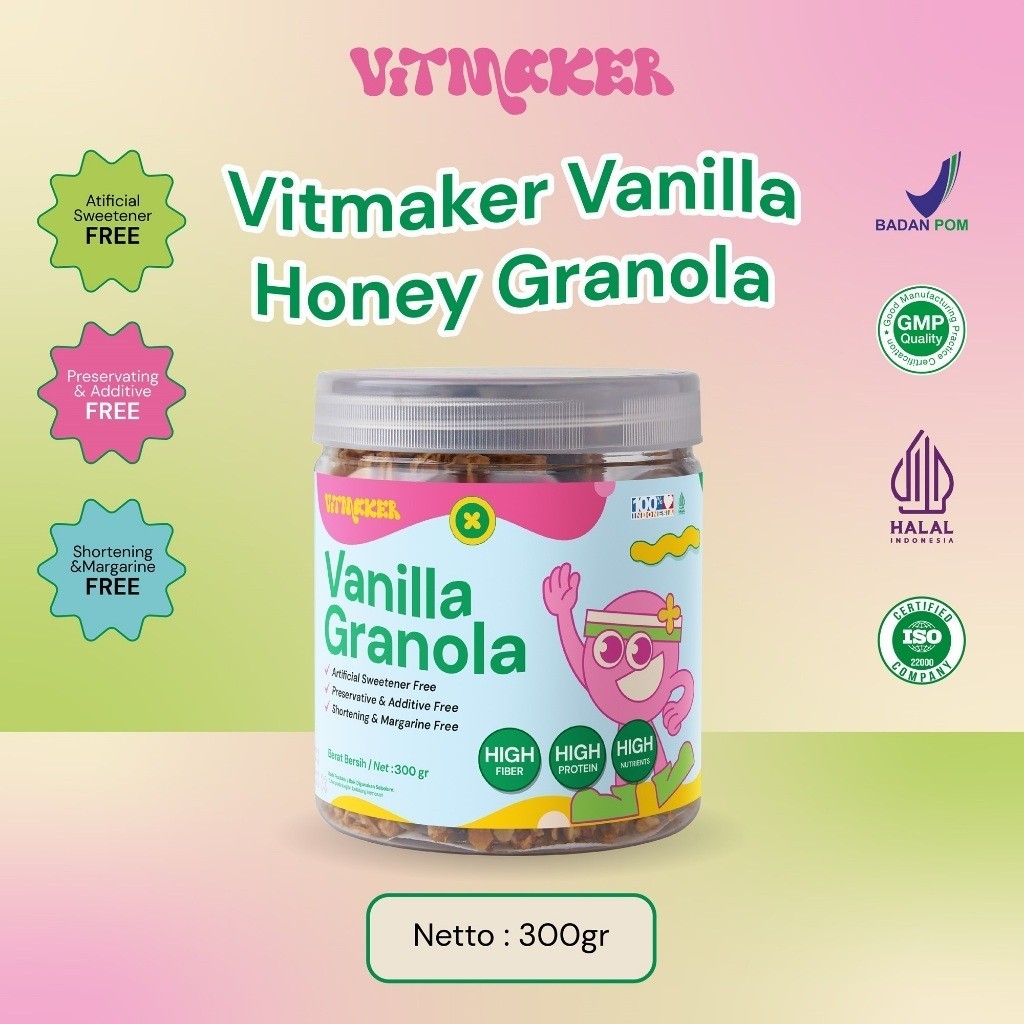 

[Bundle Fiber Granola] Vitmaker Fiber Collagen Drink + Vitmaker Granola