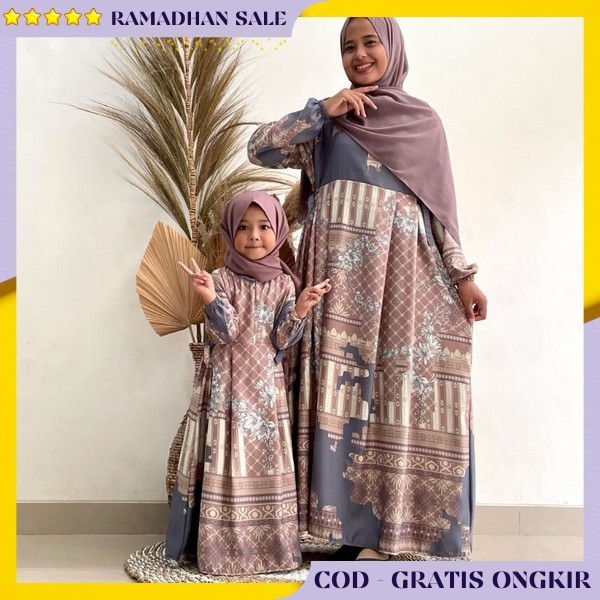 Gamis Kpel Kekinian Ibu Dan Anak Gsmis Lebaran Gamiz Murah Terbaru 2024 Kekinian Baju Couple Gam8S 1