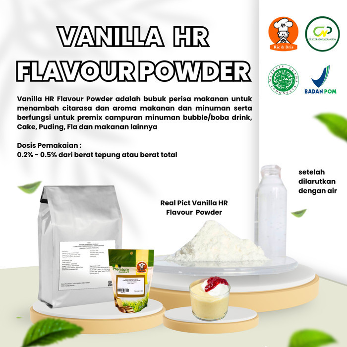 

Vanilla Flavour Powder / Perisa Bubuk Vanila / Perasa Flavor Vanilla