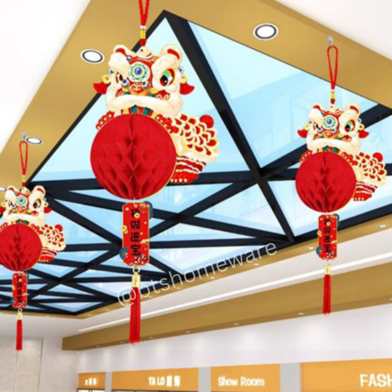 Hiasan Imlek 2024 / Gantungan Dinding Imlek Motif Naga / Tempelan Imlek 2024 / Hiasan Pintu Imlek