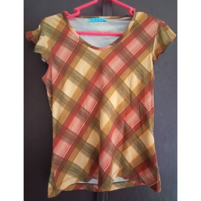 [Second] Branded Atasan Wanita Motif Geometris