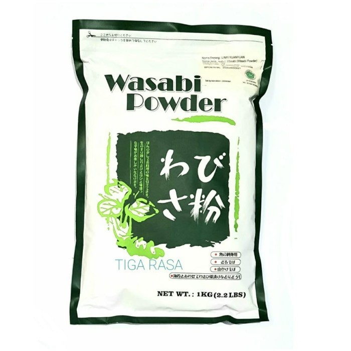 

Wasabi Powder Linyi Yuanyuan Halal Mui 1Kg - Wasabi Bubuk