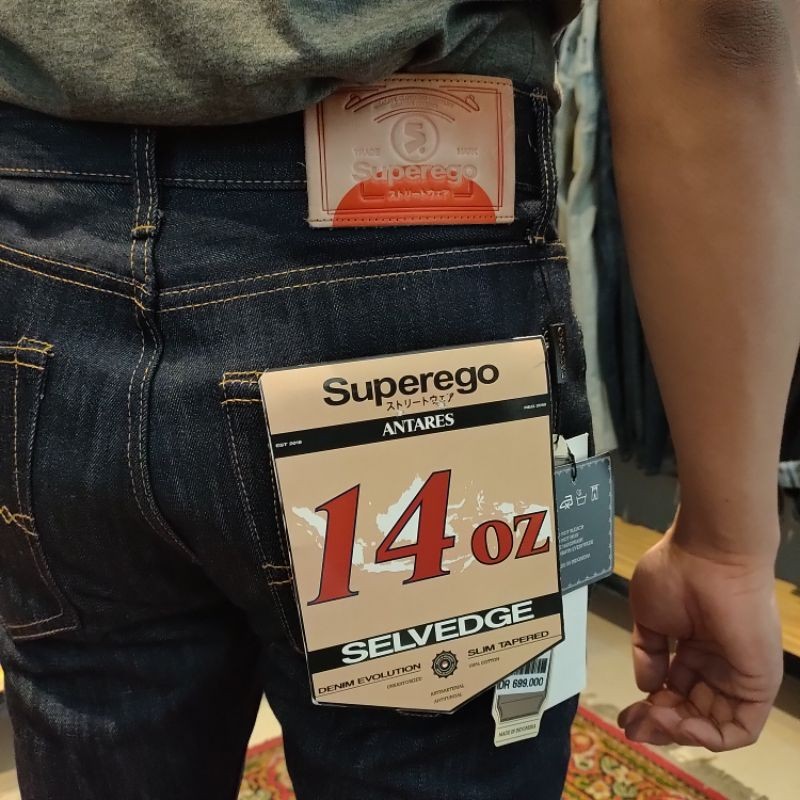 NEW LAUNCHING TERMURAH CELANA JEANS SUPEREGO SELVEDGE ANTARES NAVY