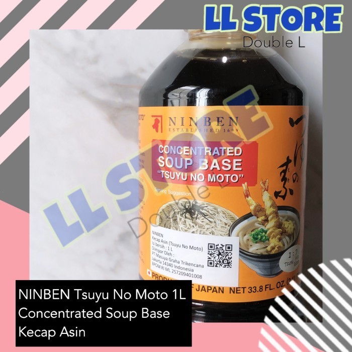 

Ninben Tsuyu No Moto Concentrated Soup Base 1L Kecap Asin Jepang Sup