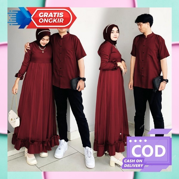 Buju Copel Muslim Terbaru 2023 Gam Couple Suami Istri Muslimah Murah Cople Lebaran Couple Casual Kel