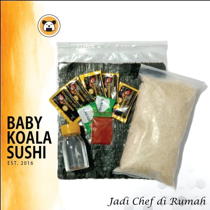 

Terlaris Paket 1 Bahan Dasar Sushi Nori, Makisu, Beras, Cuka Seasoning, Shoyu SALE