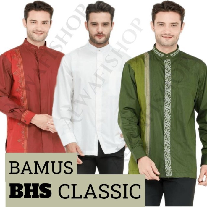 MURAH DEP104- Baju koko pria lengan panjang BHS masterpiece Signature dan Cl