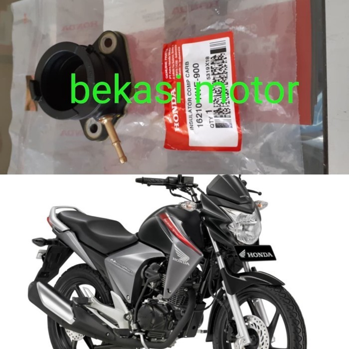 MANIFOLD INTEK INTAKE INSULATOR HONDA MEGAPRO NEW MEGAPRO KARBU ORI