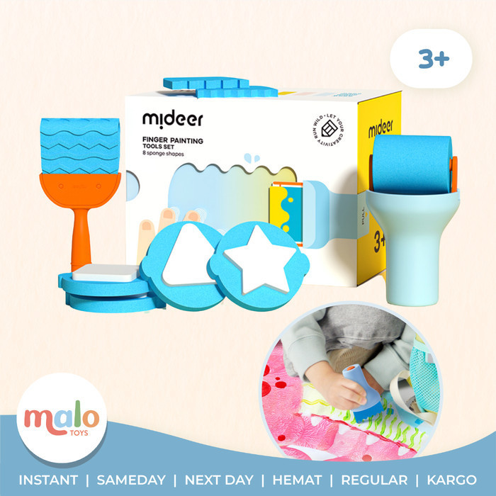 

Mideer Sponge Stamp Finger Painting Tools Set Rubber Stamp Mainan Anak