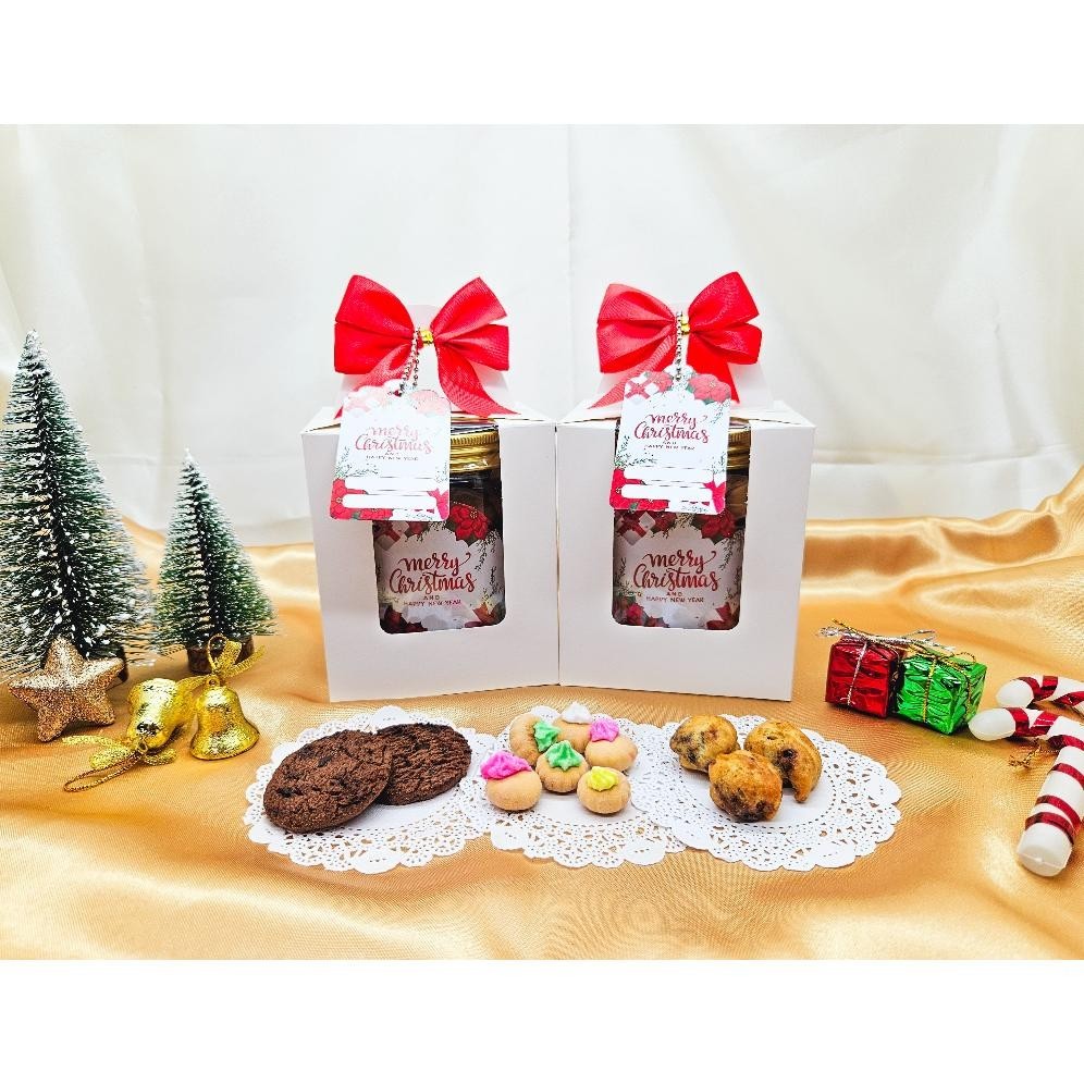 

{VALENTINE} [1 JAR] HAMPERS NATAL / PARCEL KADO CHOCO CHIPS GEM ROSE KUE SOES COKLAT JAR 600 ML PREMIUM READY STOCK TERMURAH / BINGKISAN MERRY CHRISTMAS PREMIUM TERLARIS