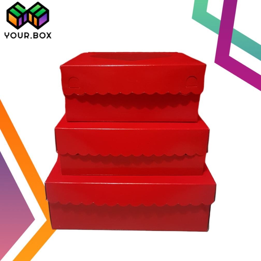 

Murah Meriah Dus Love Merah Ukuran 20cm x 20cm x 8cm (5pcs)